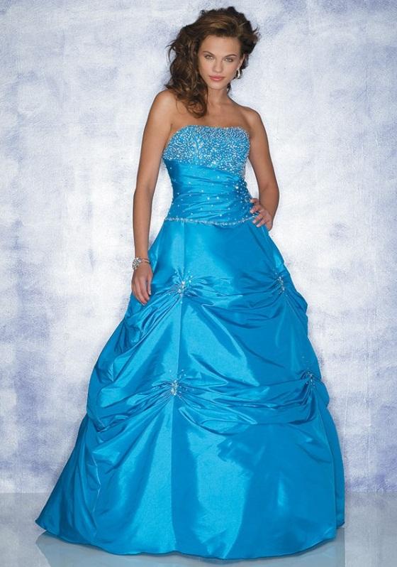 There are several colors of blue wedding dress differently including light 