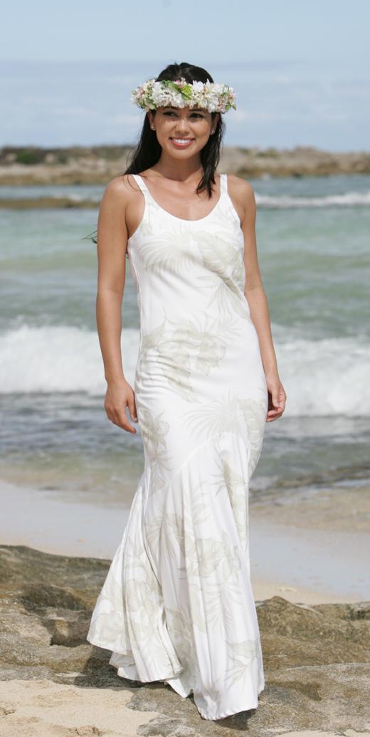 A Hawaiian wedding dress must speak of the island 39s romantic and tropical 