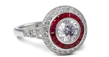 Advice from the experts: finding the perfect ring Ruby and diamond engagement ring